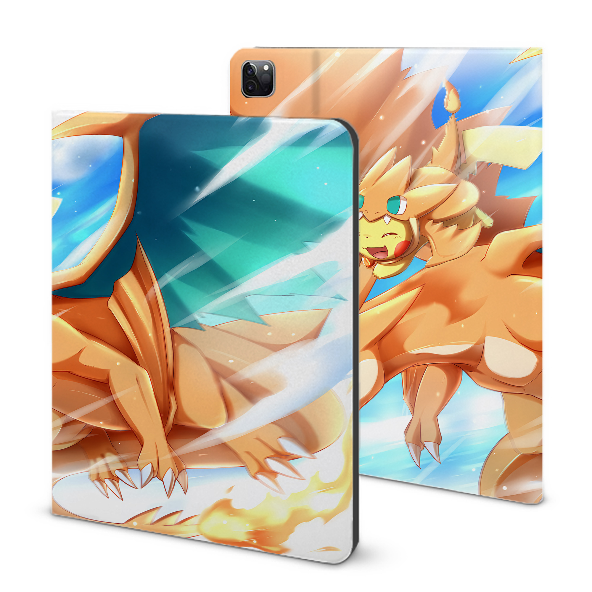 （画像用） ポケットモンスター Pokémon IPad ケース ブック型 PUレザー TPU 耐衝撃 軽量 薄型 ペン収納なし 全面保護 IPad 各モデル対応